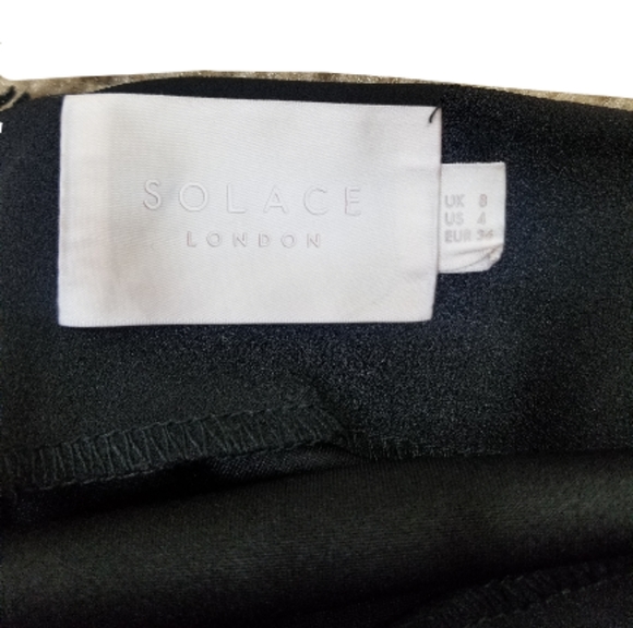 || SOLACE LONDON || Revolve Black Rosa Mini Dress - Picture 7 of 8